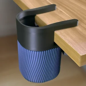 Papelera de Escritorio Compacta con Agarre de Pinza